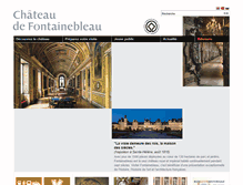 Tablet Screenshot of chateaudefontainebleau.fr