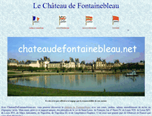 Tablet Screenshot of chateaudefontainebleau.net